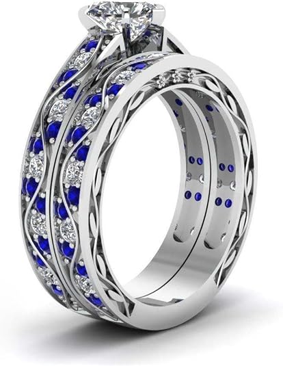 Bague De Fiançailles/mariage En Carbure De Tungstène Or Et Zircones | Neuf COL