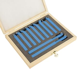 Dioche Drehmeissel Set,11 Stücke Drehmaschine Werkzeuge Hartmetall Drehen Werkzeug Set Schneiden Drehen Werkzeug 8x8mm Drehwerkzeug Set für Drehmaschine