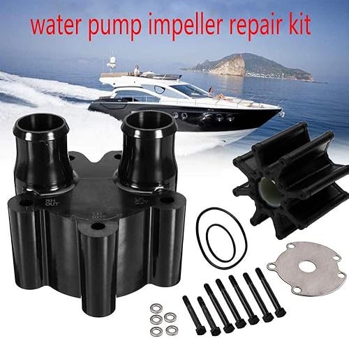 Miniatura 8 de 46-807151A14 Carcasa de la bomba de agua y kit de reparación del impulsor Sustituye para Mercruiser Bravo 46-807151A14,by LIYYOO