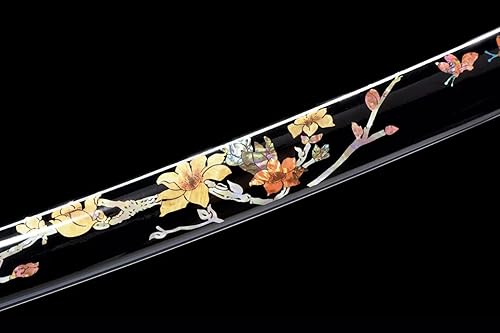 Miniatura 9 de HERO SWORD Espada Katana de acero templado T10 de arcilla japonesa avanzada para arzar, auténticas olas japonesas, navaja hamon, afilada, samurái,