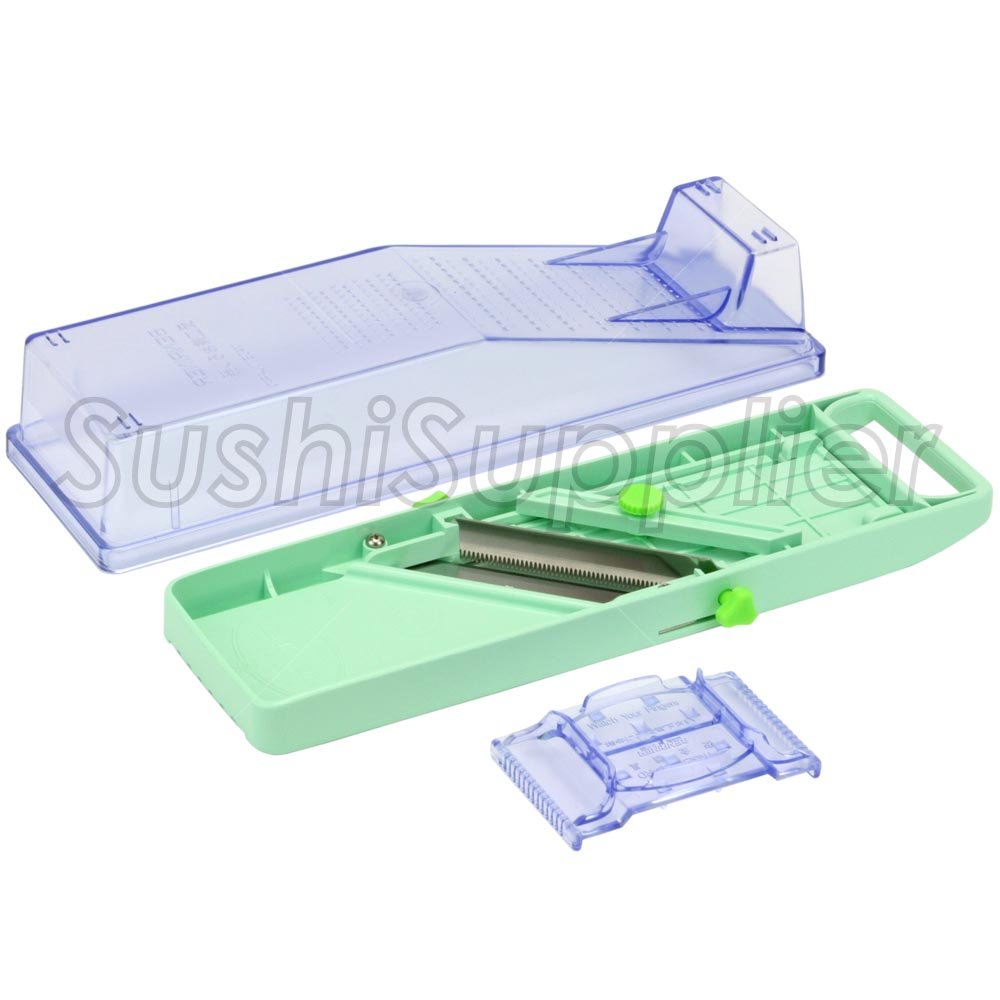 Benriner Mandoline Slicer with Collection Tray and 4 Blades, Japanese Stainless Steel, BPA Free - Image 6