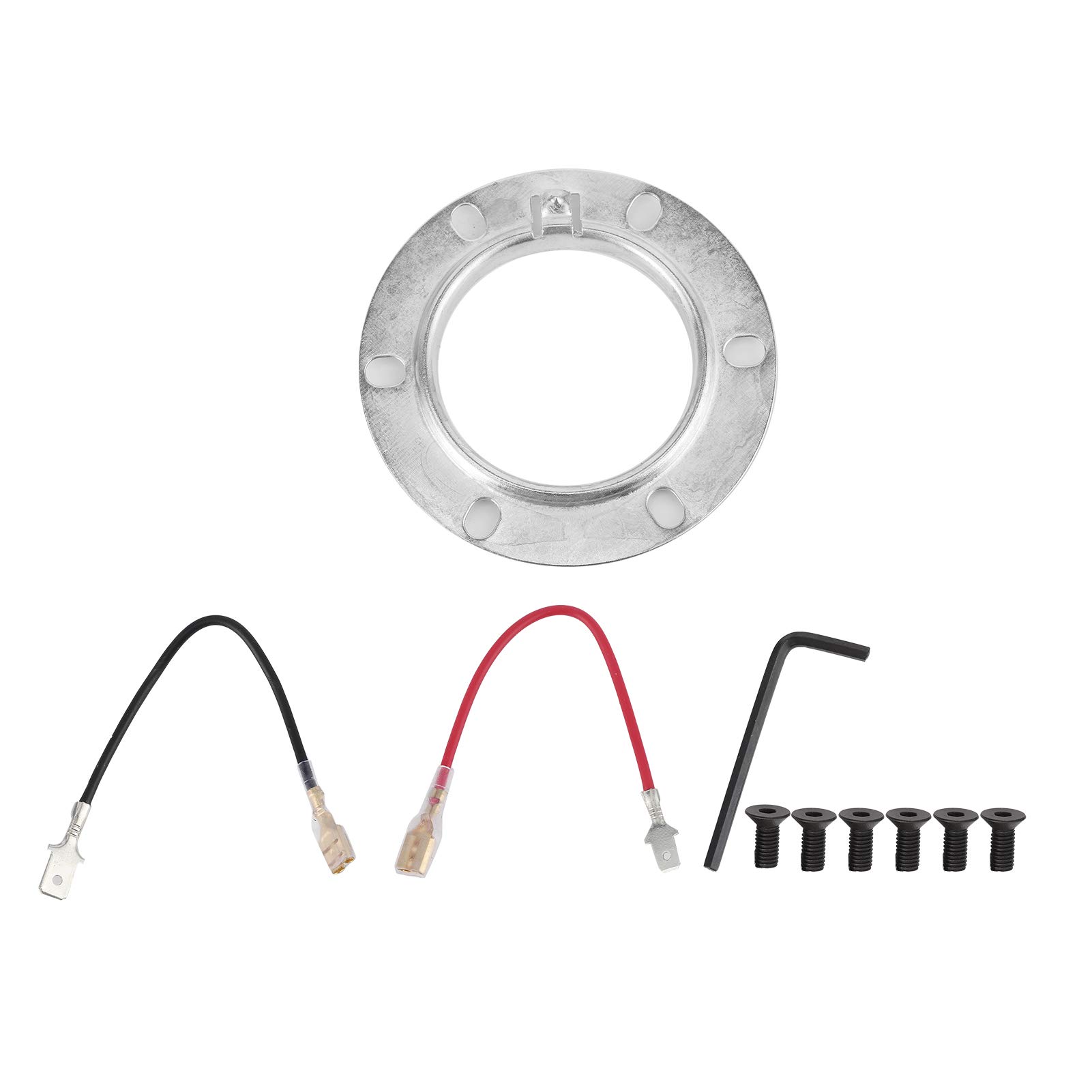 KIMISS Adaptador de cubo de volante, Kit de adaptador de cubo de volante de base de reajuste de volante de coche apto para E46 MOMO NRG XH-6196-E46