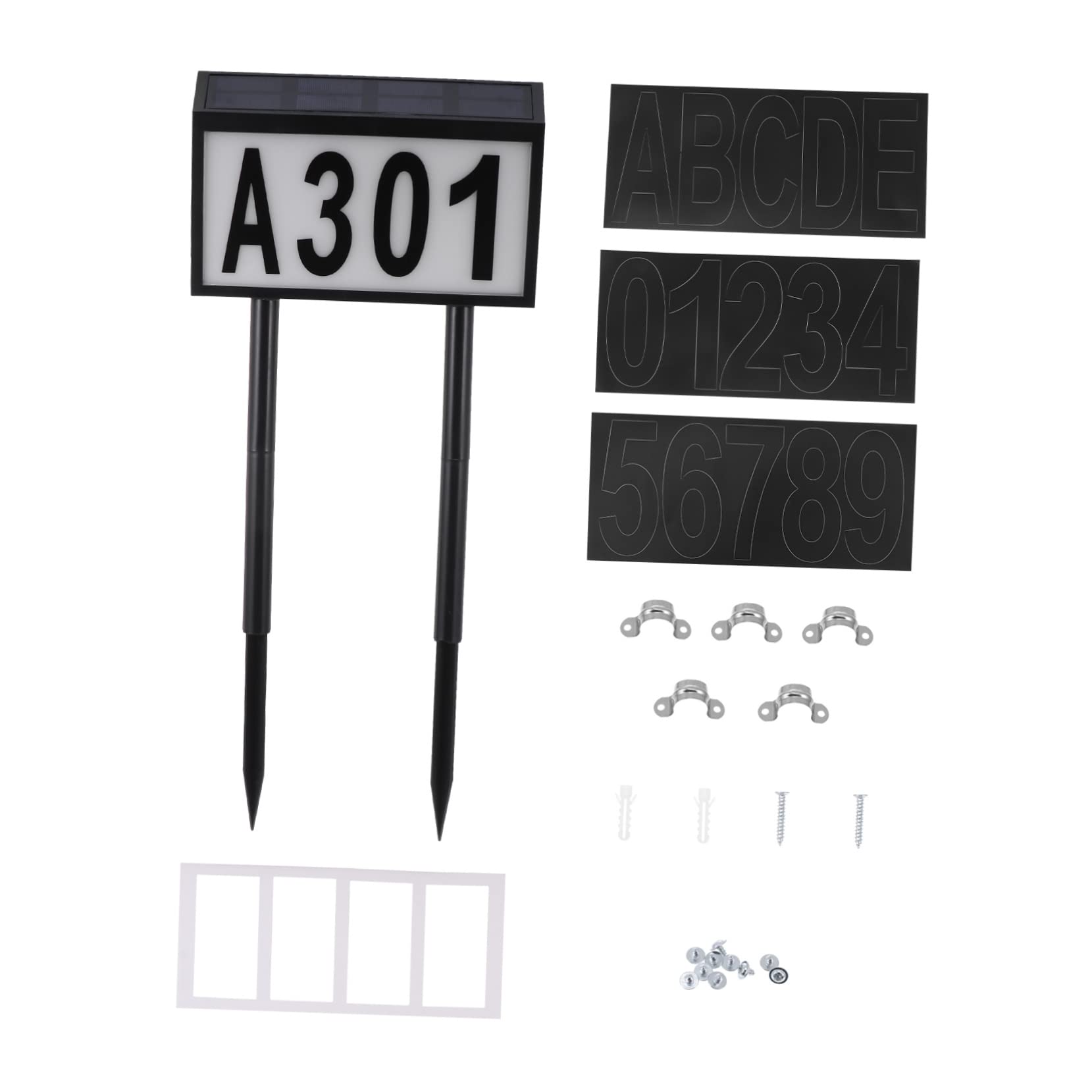 Solar Hausnummernleuchte mit 10 Led, 2w, 6000k, 1 Satz