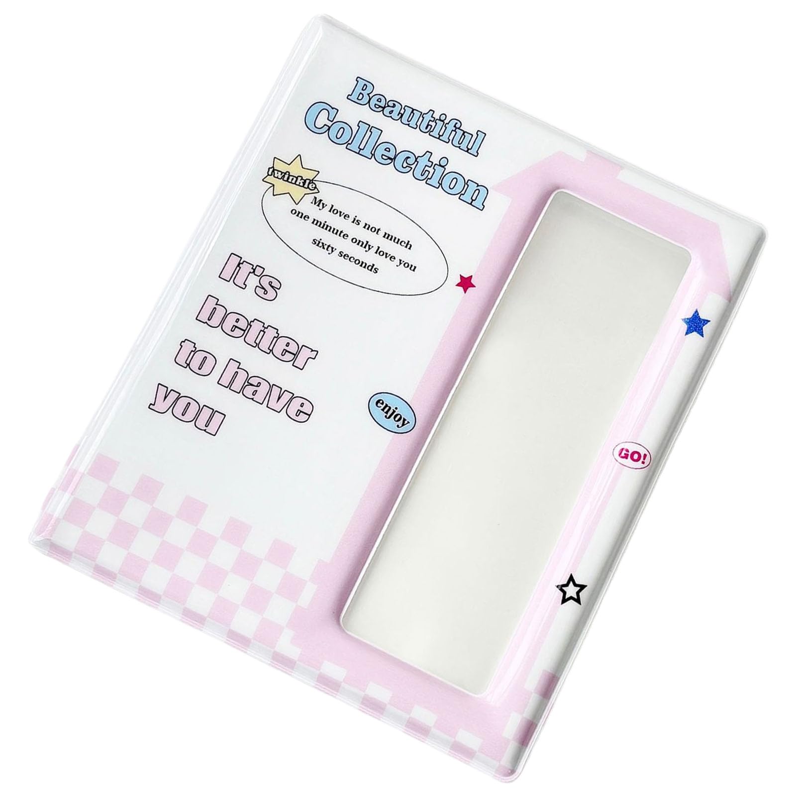 alloneslife Photo Album Photocard Holders Binders for Idol Fan Picture Display Photo Strips Collecting Book 40 Page Organizers Gift Album