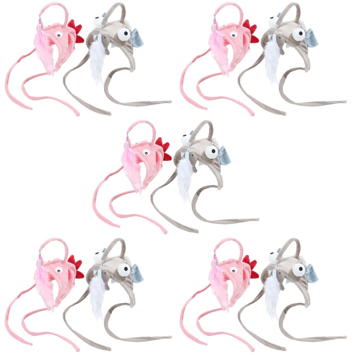 minkissy 10 Piezas de Linterna de Cabeza de Juguete Varita de Gato Juguetes interactivos para Gatos de Interior Mascota Cosplay Sombrero Fiesta Disfraz Accesorio Juguetes para Gatos con Varita