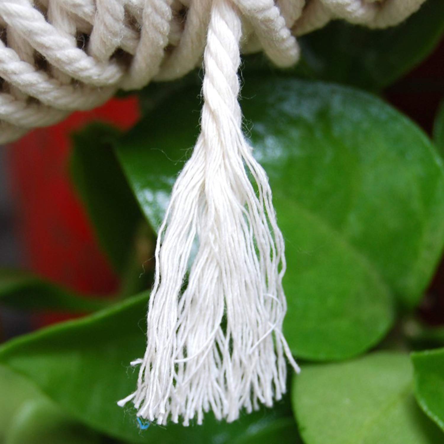 Cordón de macramé 300m/500 m, cuerda de algodón suave natural de 3mm, 4mm, 5mm, manualidades de bricolaje, cuerda de macramé para tapiz hecho a mano,plantas para colgar en la pared 4 MM-300m