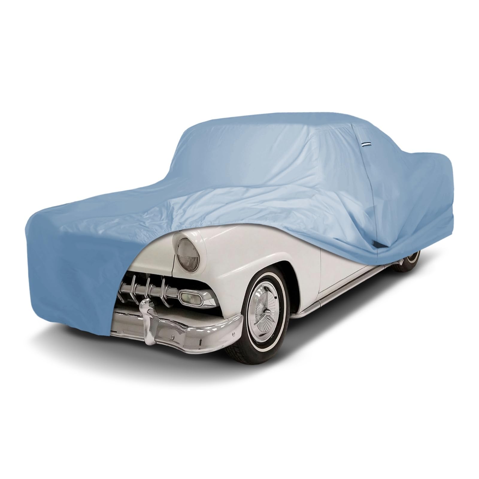 iCarCover Fits [1955-1956 Ford Fairlane, Fairlane Crown Victoria] Premium Custom Car Cover Waterproof All Weather Resistant Outdoor Indoor Sun Snow Storm Protection Form-Fit Padded Cover with Straps Sky Gray 38. Ford Fairlane, Crown Victoria 1955-1956