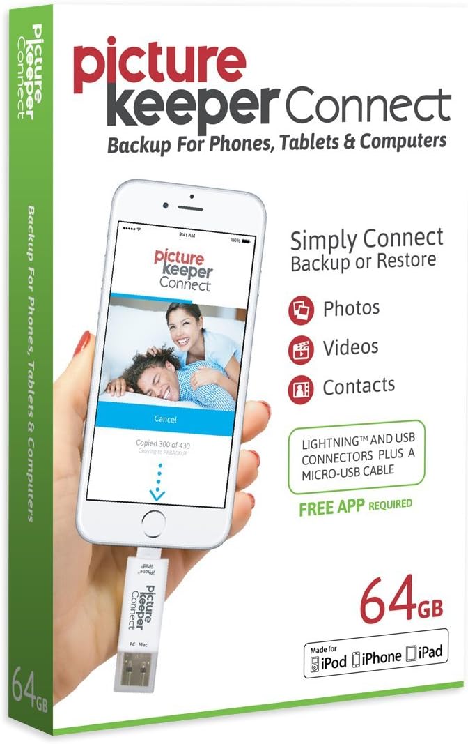 Picture Keeper Connect USB backup drive 64GB