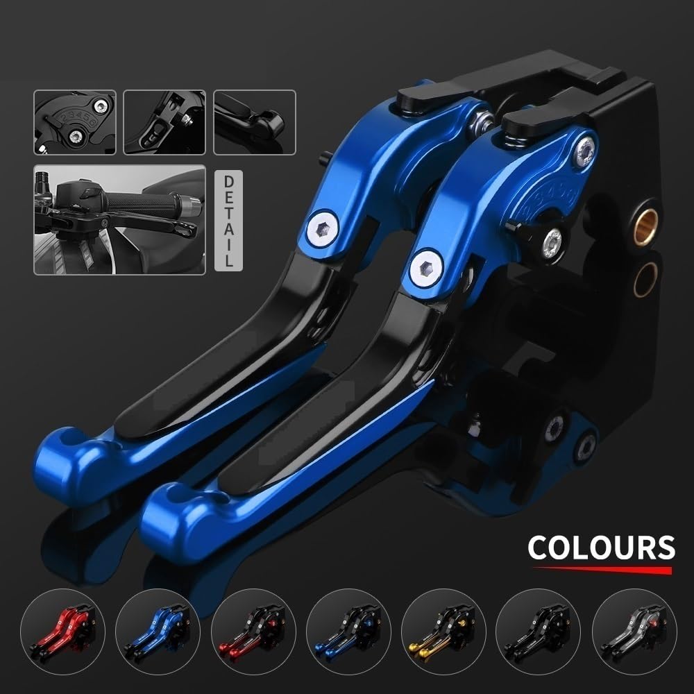 dźwignie sprzęgła motocykla Pasuje do Suzuki GSX S950 GXS-S950 GSXS 950 2021 2022 CNC Dźwignie uchwytu Regulowana składana dźwignia hamulca i sprzęgła Motocykl(Tit Black Tit)