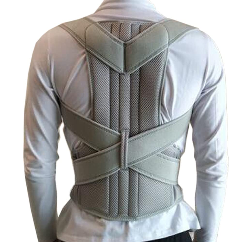 Alloy Bar Corrector Trainer Waist Shoulder Back Brace Clavicle Support Slouching Hunching Adjustable