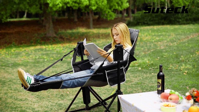 Amazon.com : Suteck Hammock Camping Chair with Footrest, Oversized