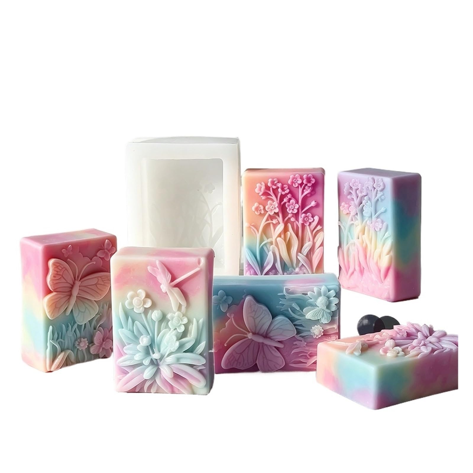 Stampi Per Resina Stampo in silicone for sapone fatto a mano da 2 pezzi