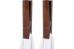 Clothespin Bath Towel Holder: Elevate Your Bathroom Storage with Whimsical Convenience