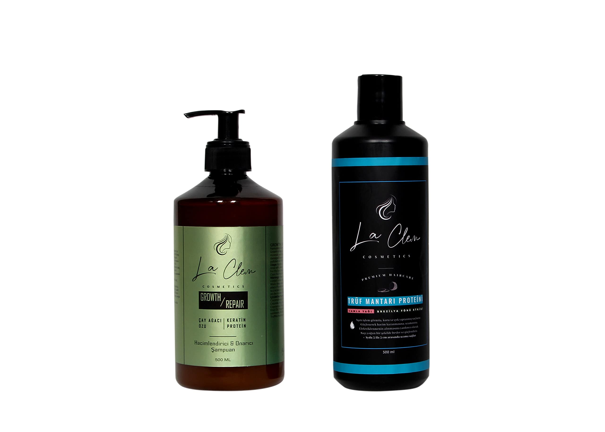 Mileva Cosmetics Growth&Repair Shampoo 500 ml & Truffle Mushroom Hair Cream 500 ml