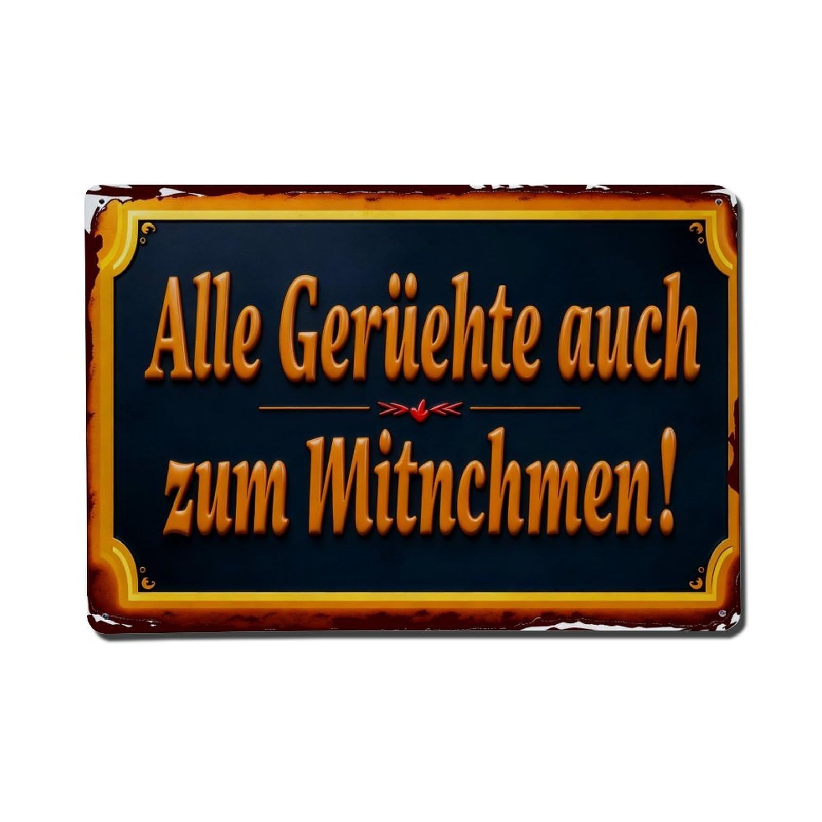 All Rumors To Go Metal Tin Sign Plaque
