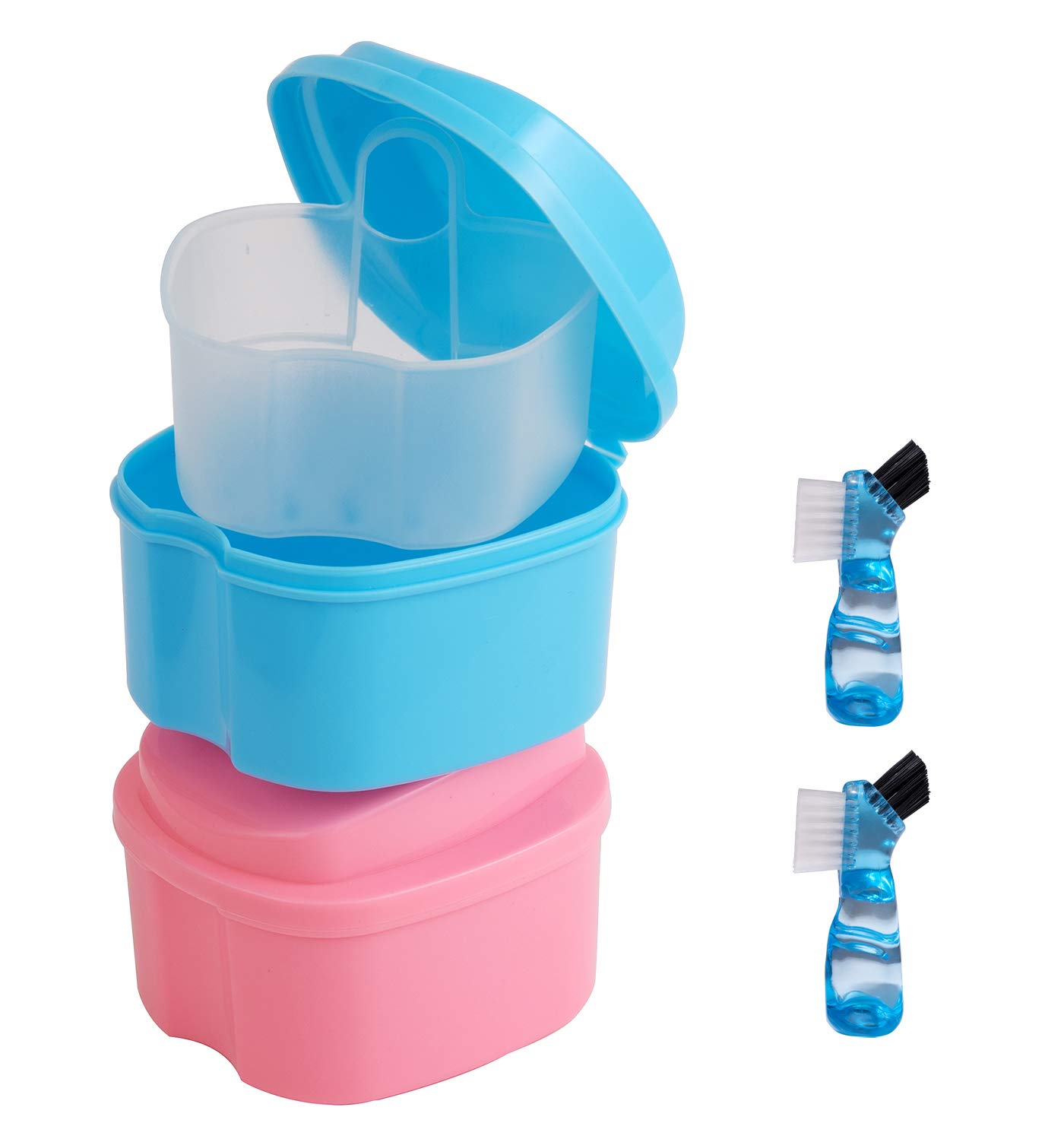 Denture Bath,Denture Holder,Denture Container with Lid