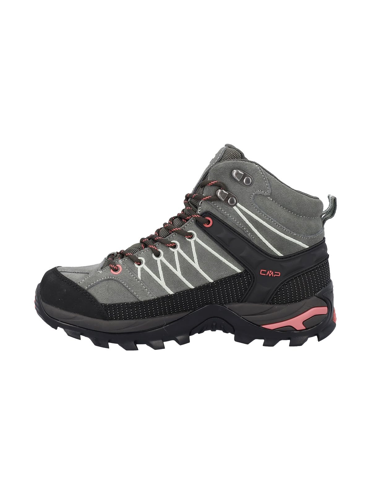CMP Donna Rigel Mid WP Scarpe, Avocado-Coral, 41