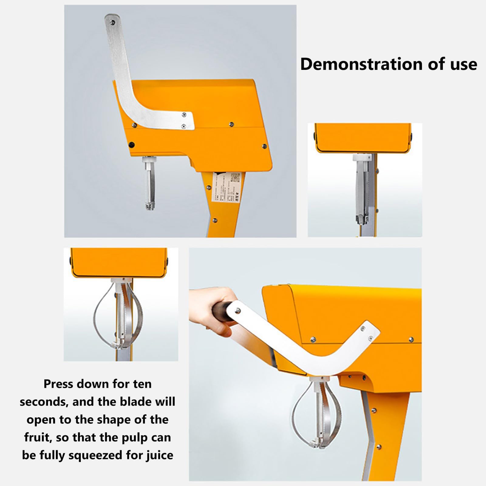 Machine à Jus d'orange Fraîche électrique, Portefeuille De Presse-Agrumes Au Citron, Machine D'extracteur De Mélangeur De Presse-Agrumes Aux Fruits, avec Tête De Couteau Et Carier, avec des