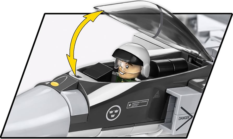Amazon.com: COBI Armed Forces SAAB JAS 39 Gripen E Plane