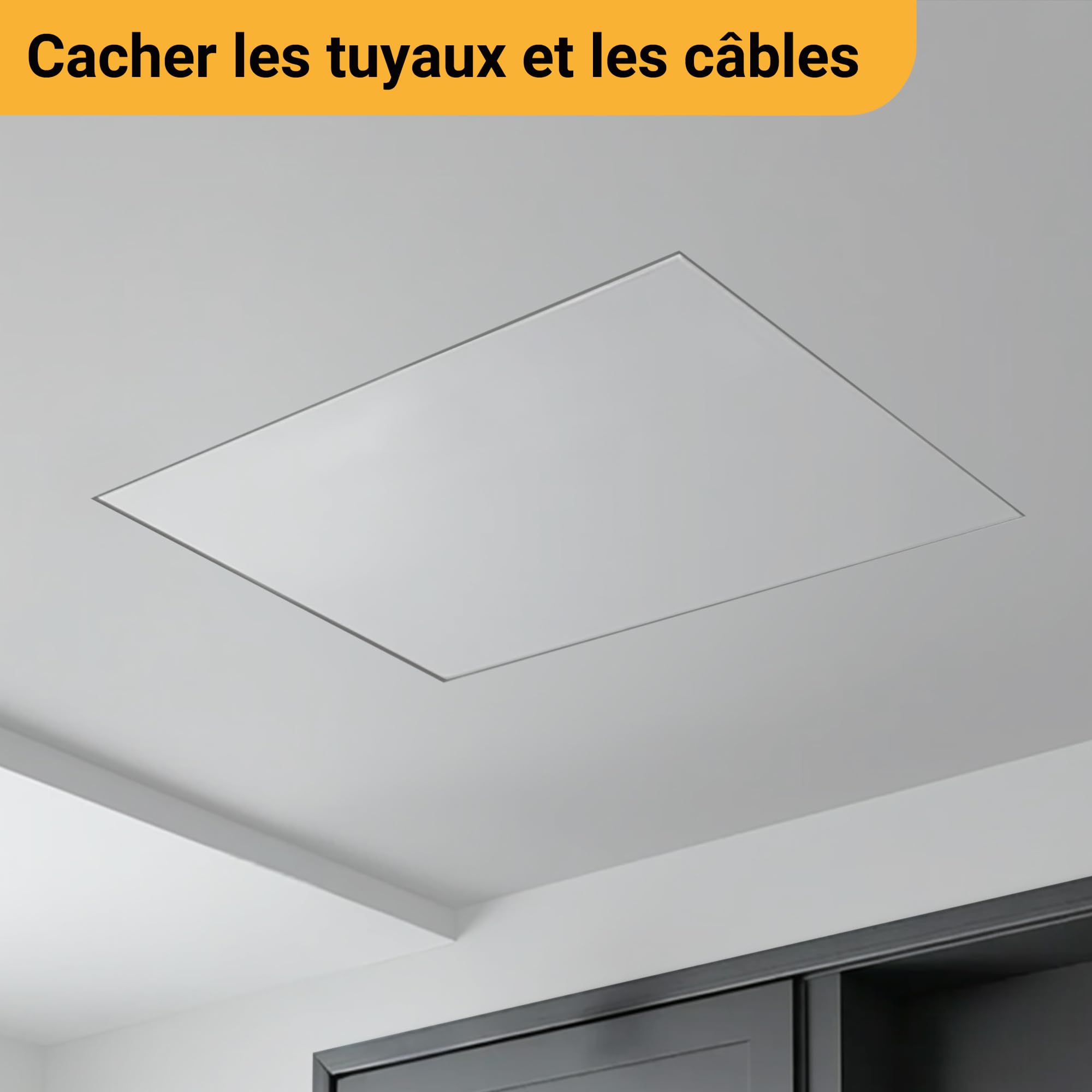 Proxinova Trappe de Visite en Aluminium pour Placo 25x35 cm – Trappe de Visite Plafond Amovible | Trappe Placo pour Mur et Plafond | Trapes de Visite Dissimule les Fils, les Compteurs et les Tuyaux