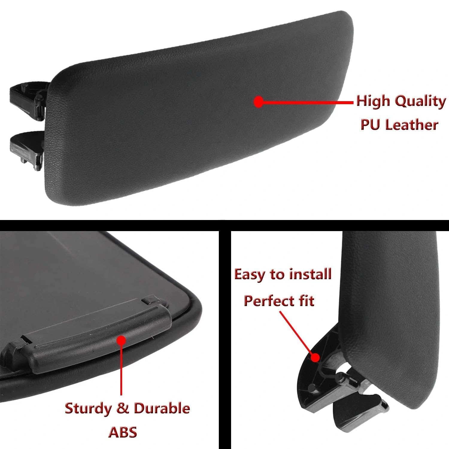 Heart Horse A1 Couvercle d'accoudoir de console centrale, OEM 8X0864245B Accoudoir de voiture en similicuir PU, Remplacement Housse pour accoudoir compatible avec A1 8X1 2012-2018