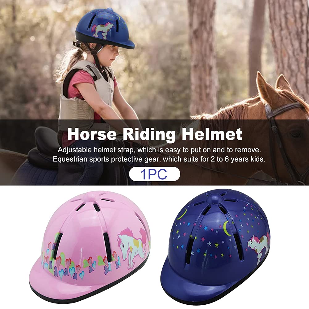 GeKLok Casque d'équitation réglable pour enfants 2-6 ans équipement de protection équestre