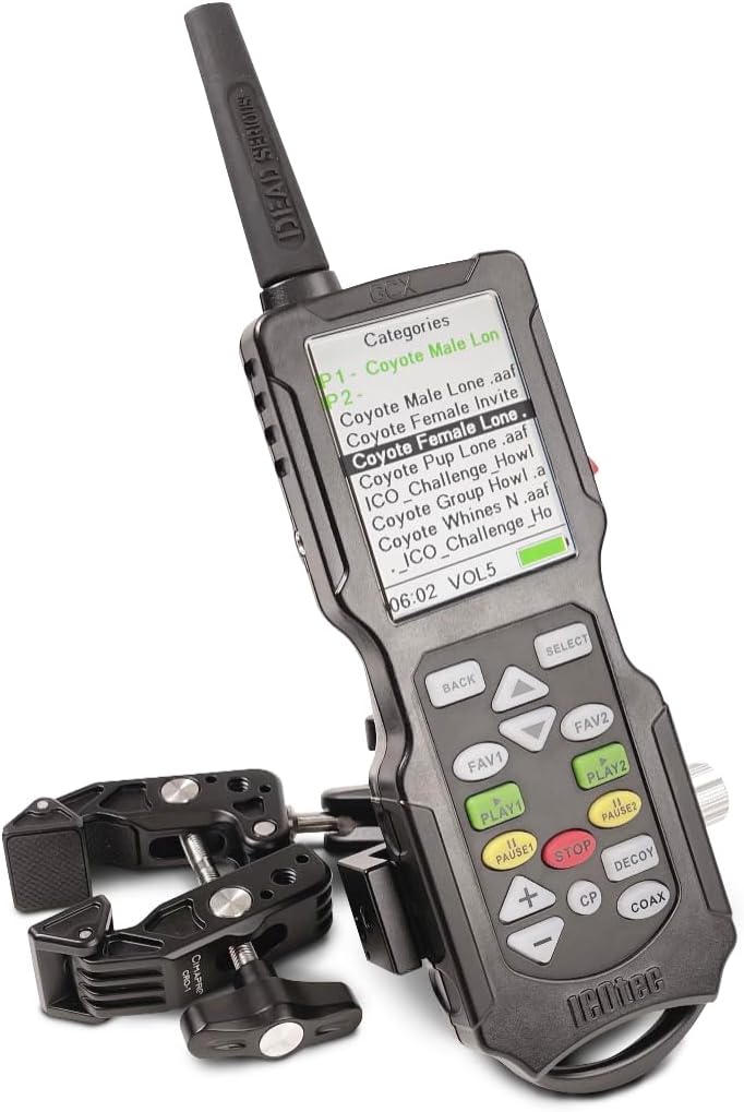 Icotec Remote/Phone Holder - Securly fastens Your Smartphone, Sports Camera, a Predator Call Remote Control to a Tripod or Pole.