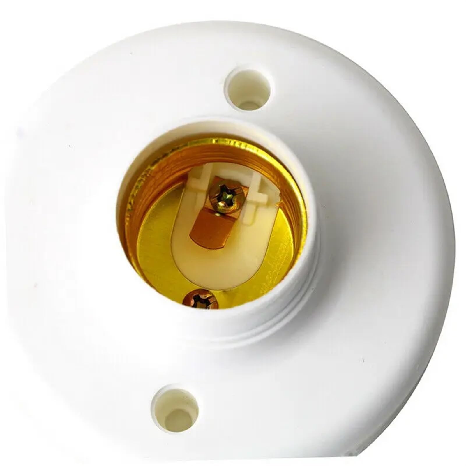 Runde Lampenfassungen mit Schraubsockel, E27 Glühbirne Sockel Kunststoff Lampe Halter Pack von 2 Multicolor Mehrere Größen