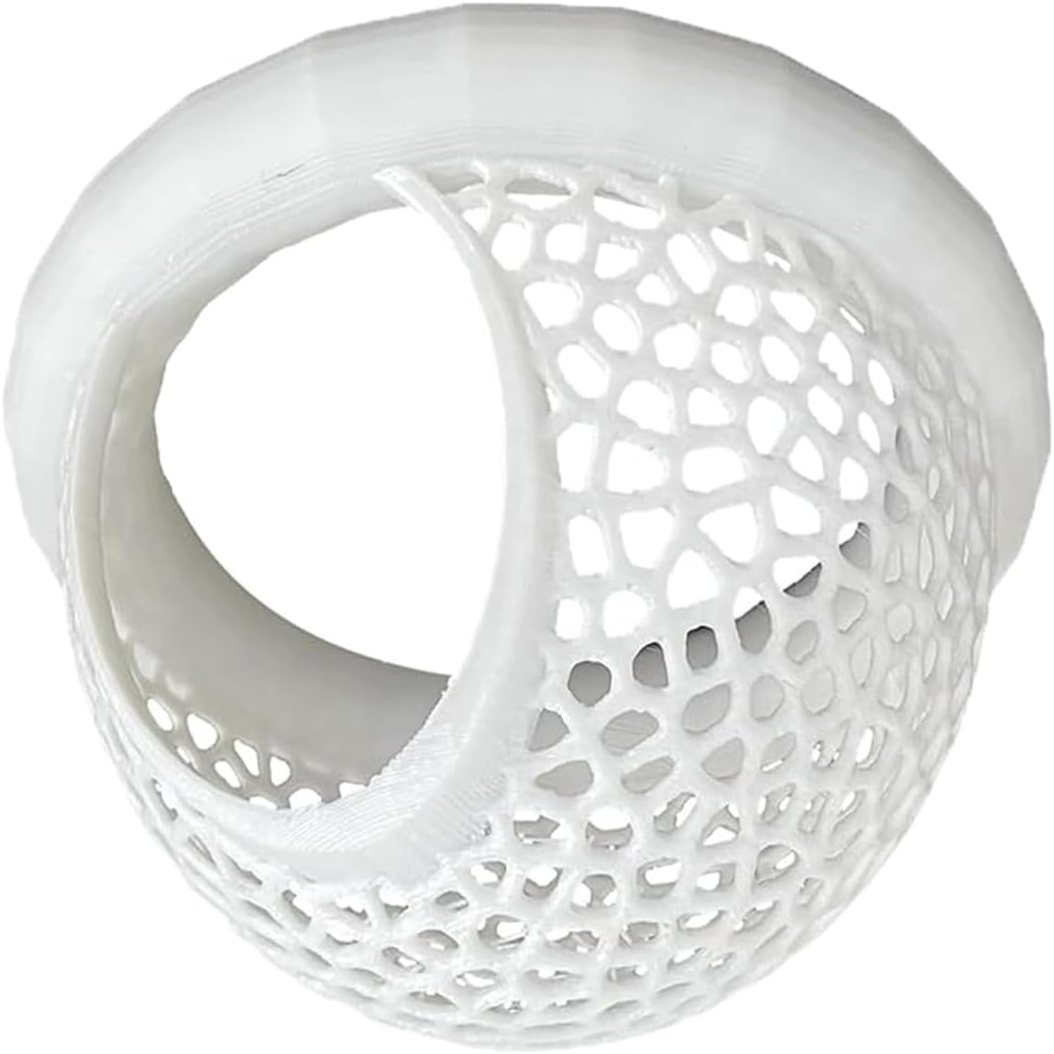 Zheigaoxea Aquarium Floating Betta Fish Skins, Betta or Shrimp Feeder, Cave and Hammock, Small Fish Feeding Rings, Aquarium Hiding Feeding Decorative Accessories (White)