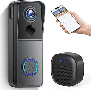 XTU Wireless Video Doorbell Camera with Wireless Chime, Door Bell Ringer Wireless with Camera, Voice Changer, PIR Human Detection, No Monthly fees, Battery-Powered Smart WiFi Doorbell. asin的图片