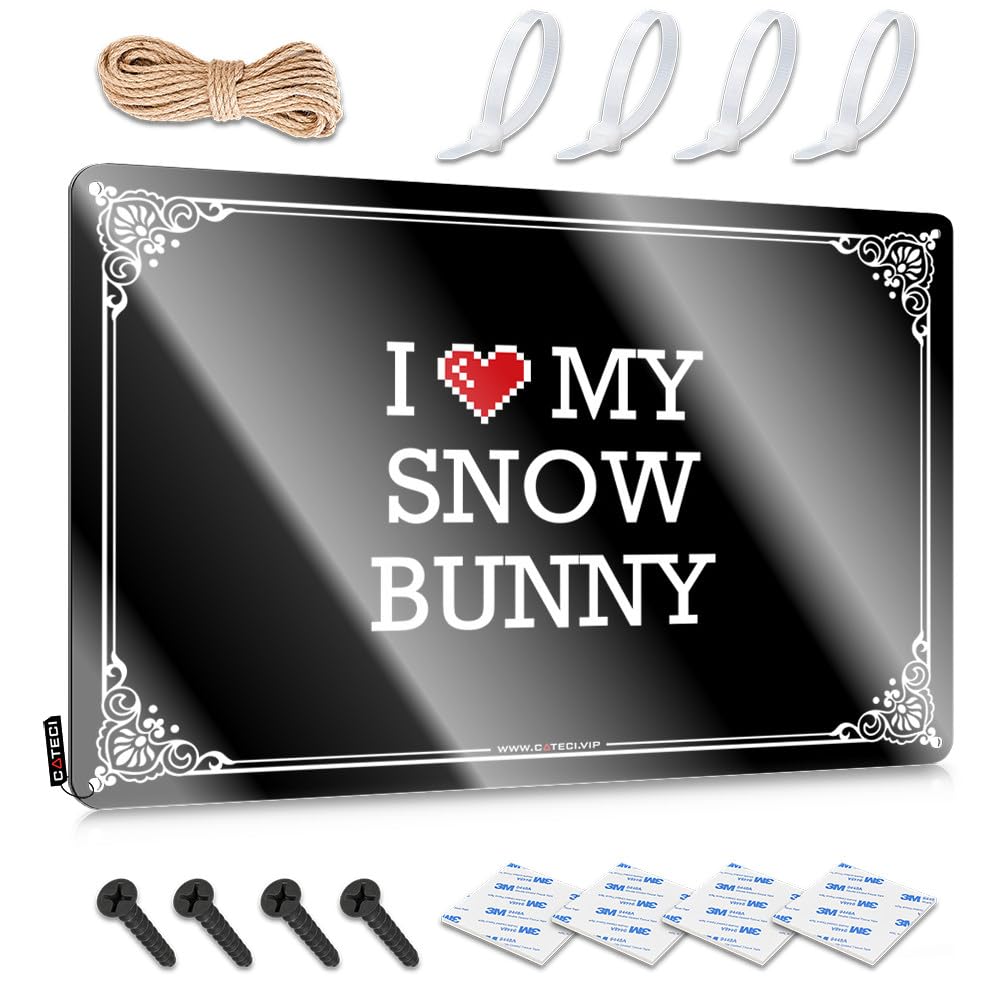 Fzfn Colour Decor Fun Ranch Boho Nice I Love My Snow-Bunny - Easy To Hang Art(30X40cm)