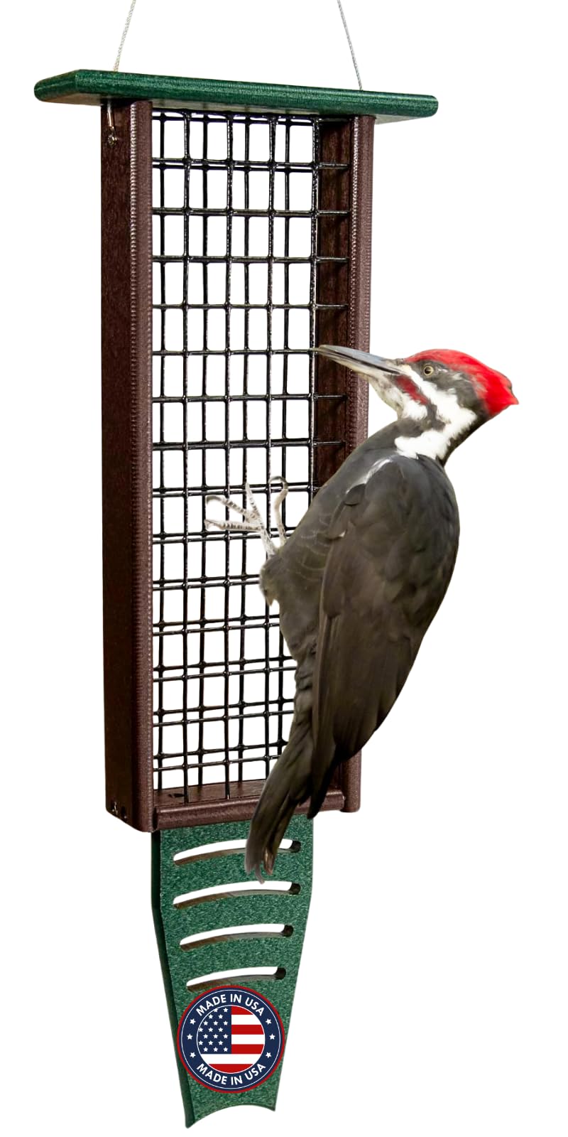JCs Wildlife Recycled Poly Lumber Triple Suet Cake Feeder