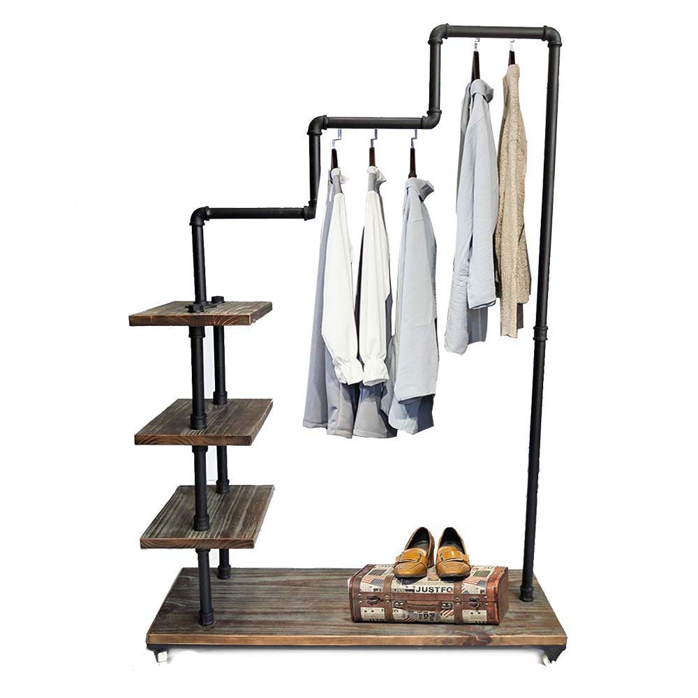 Buy LOKKHAN Commercial Rolling Clothing Rack with Wheels,Industrial