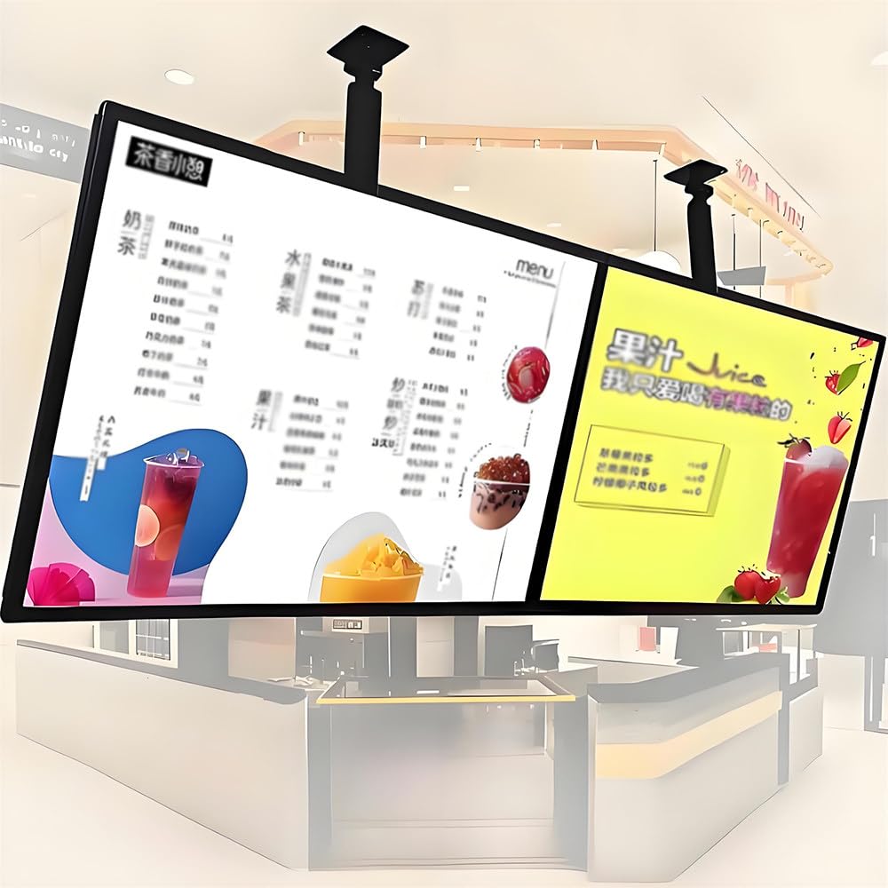 Led-Menütafel Für Kaffeesalon-Displays Leuchtkasten, Led-Menütafel Mit Hintergrundbeleuchtung, 3D-Leuchtkasten-Werbetafel Mit Schmalem Schnapprahmen Horizontalscreen-60x100cm