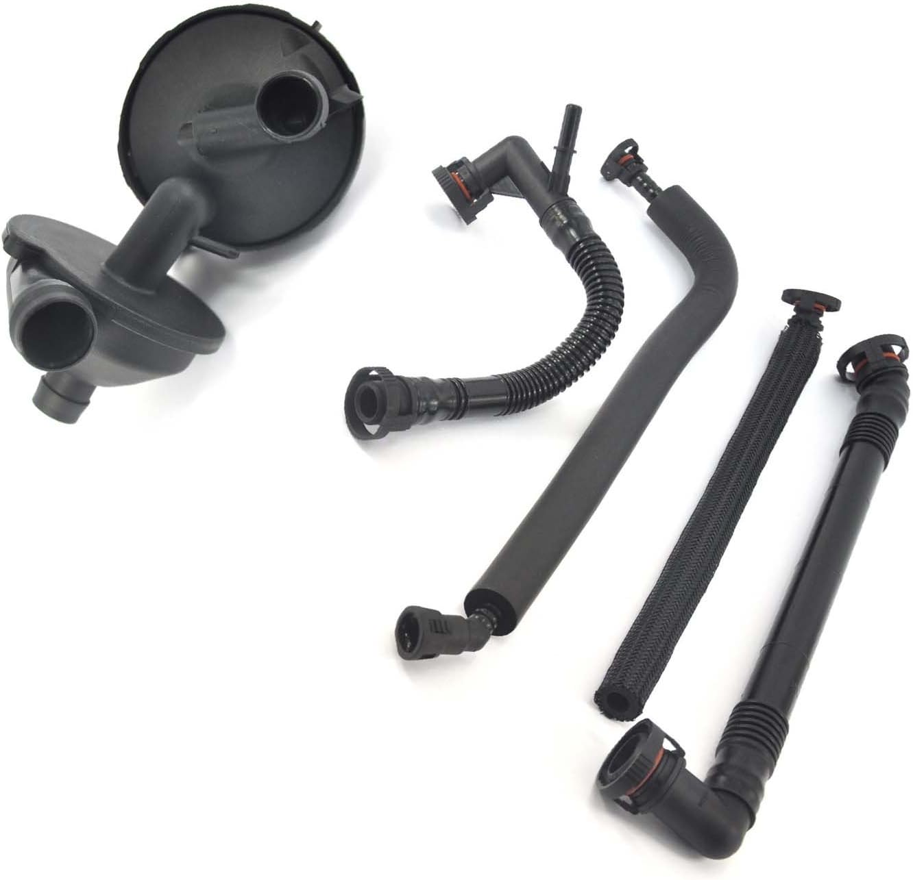 Crankcase Vent Valve Breather Hose Kit Value Kit Compatible with BM/W E46, E39
