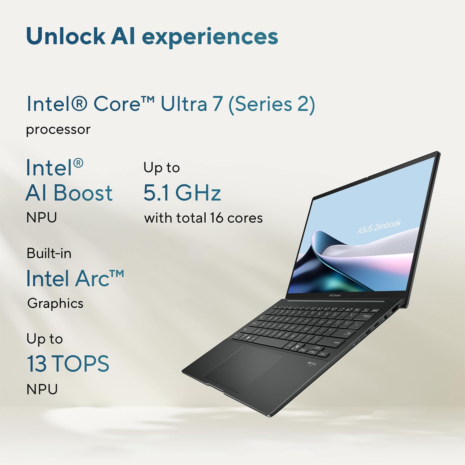 ASUS - Laptop Zenbook com tela sensível ao toque OLED FHD de 14