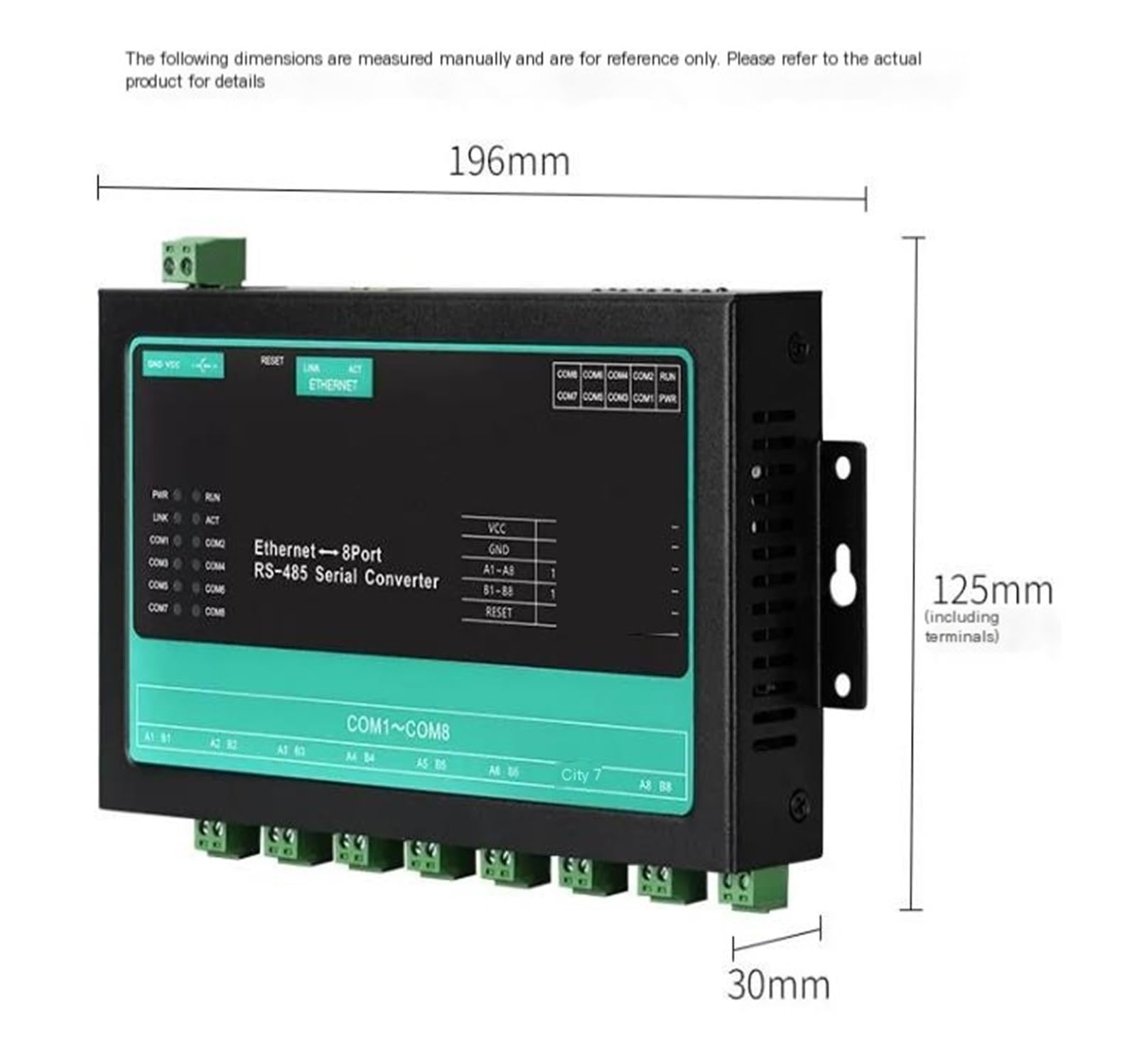 Server seriale RS-485 a Ethernet a 8 canali, SG-A018 | Modbus Modulo di comunicazione TCP/IP di livello industriale Polling di conversione RTU/TCP