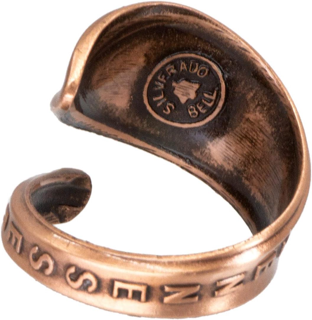 Tennessee Dogwood Flower Copper Spoon Ring