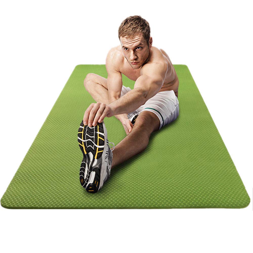 Tappetino Yoga Antiscivolo Premium, 8 mm Ecocompatibile Tappeto Esercizi Fitness per Casa e in Viaggio, Alto Spessore e Densità Memory Foam, Non Tossico Tappetini Palestra, Blue