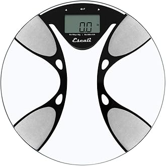 Round Body Fat and Body Water Scale
