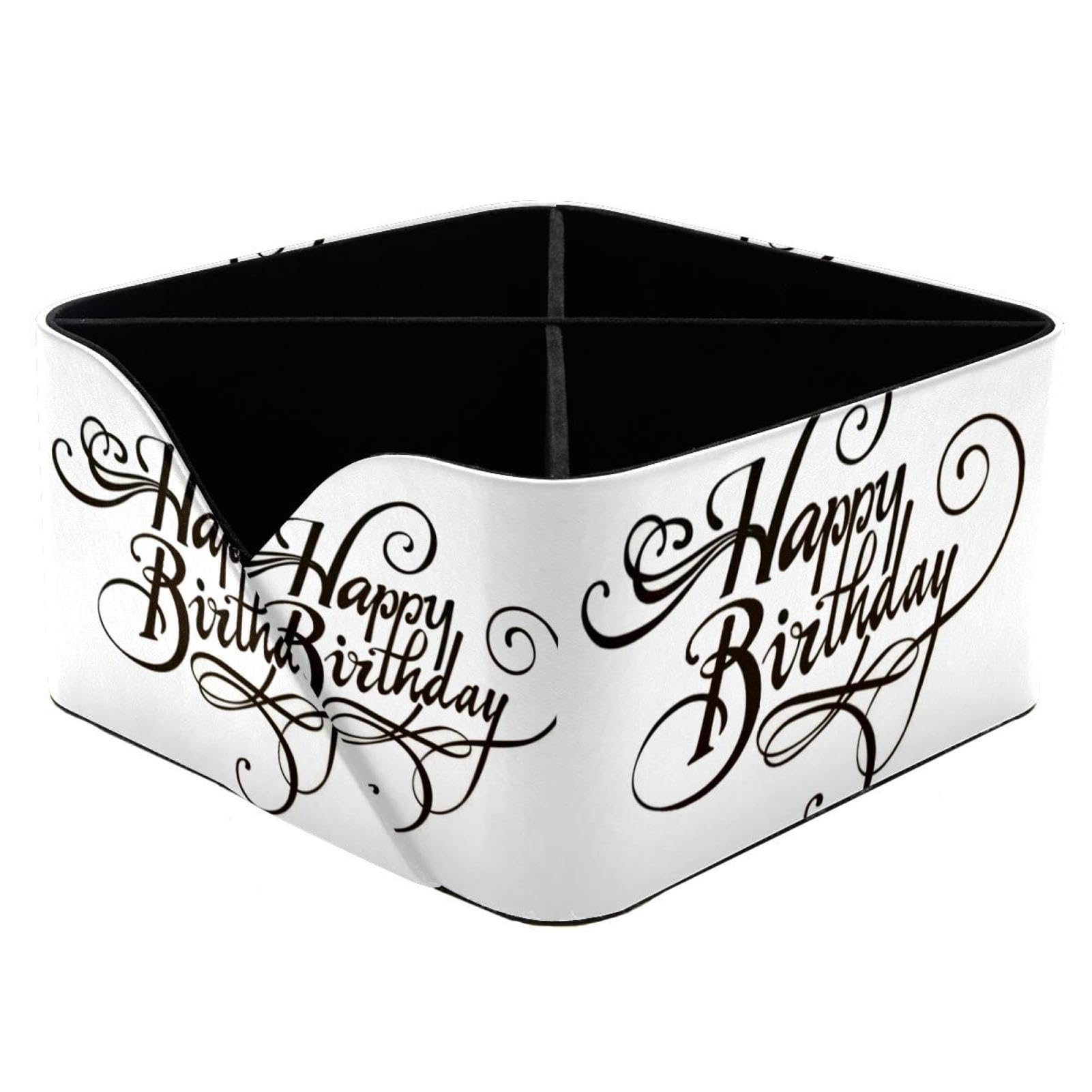 Cadeau d'anniversaire Happy Birthday : pot à crayons à double compartiment thématique