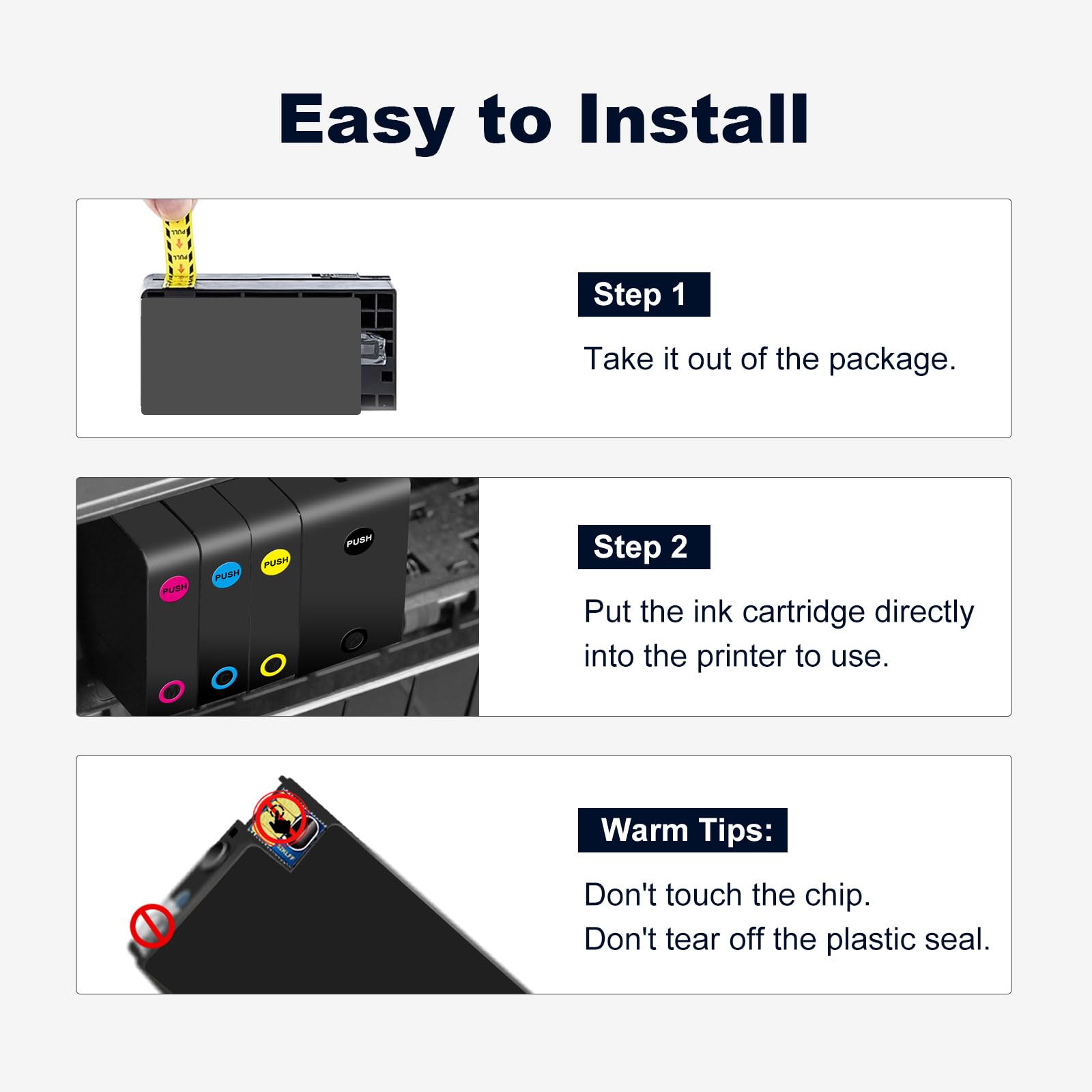 937XL 937 Lot de 4 cartouches d'encre de rechange pour imprimante HP 937XL, compatibles avec OfficeJet Pro 9110b 9120b 9130b 9720 9730 9120e 9122e 9125e 9130e 9132e 9135e 9720e 9730e (noir) Cyan Cyan