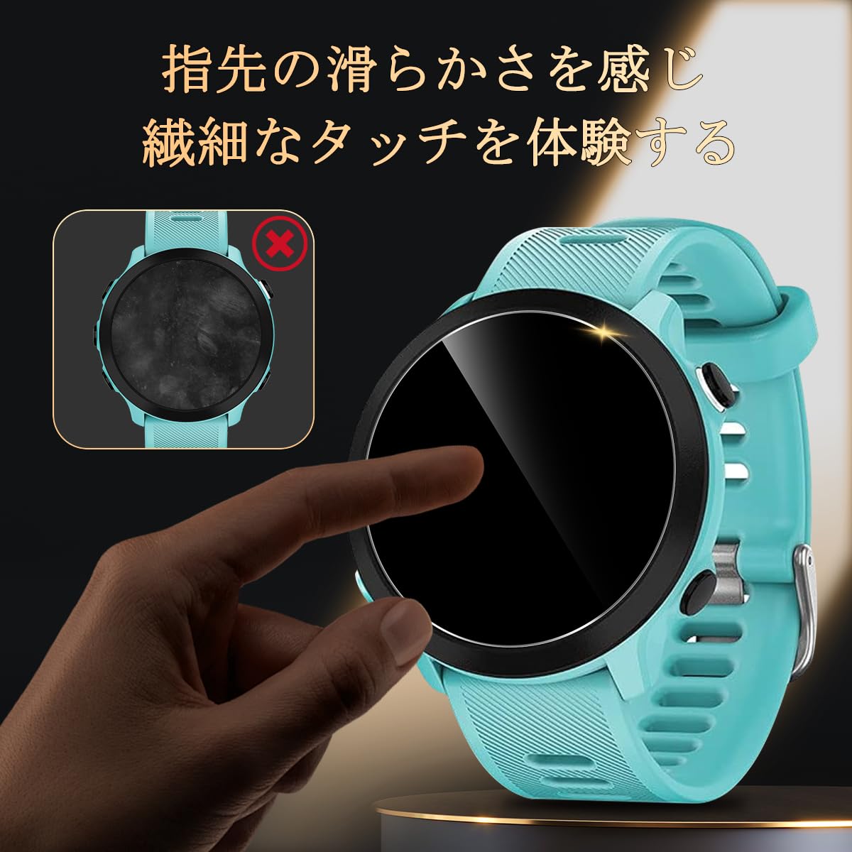 Amazon.co.jp: 対応 直径 39mm ガラスフィルム 【3枚セット 日本旭硝子 