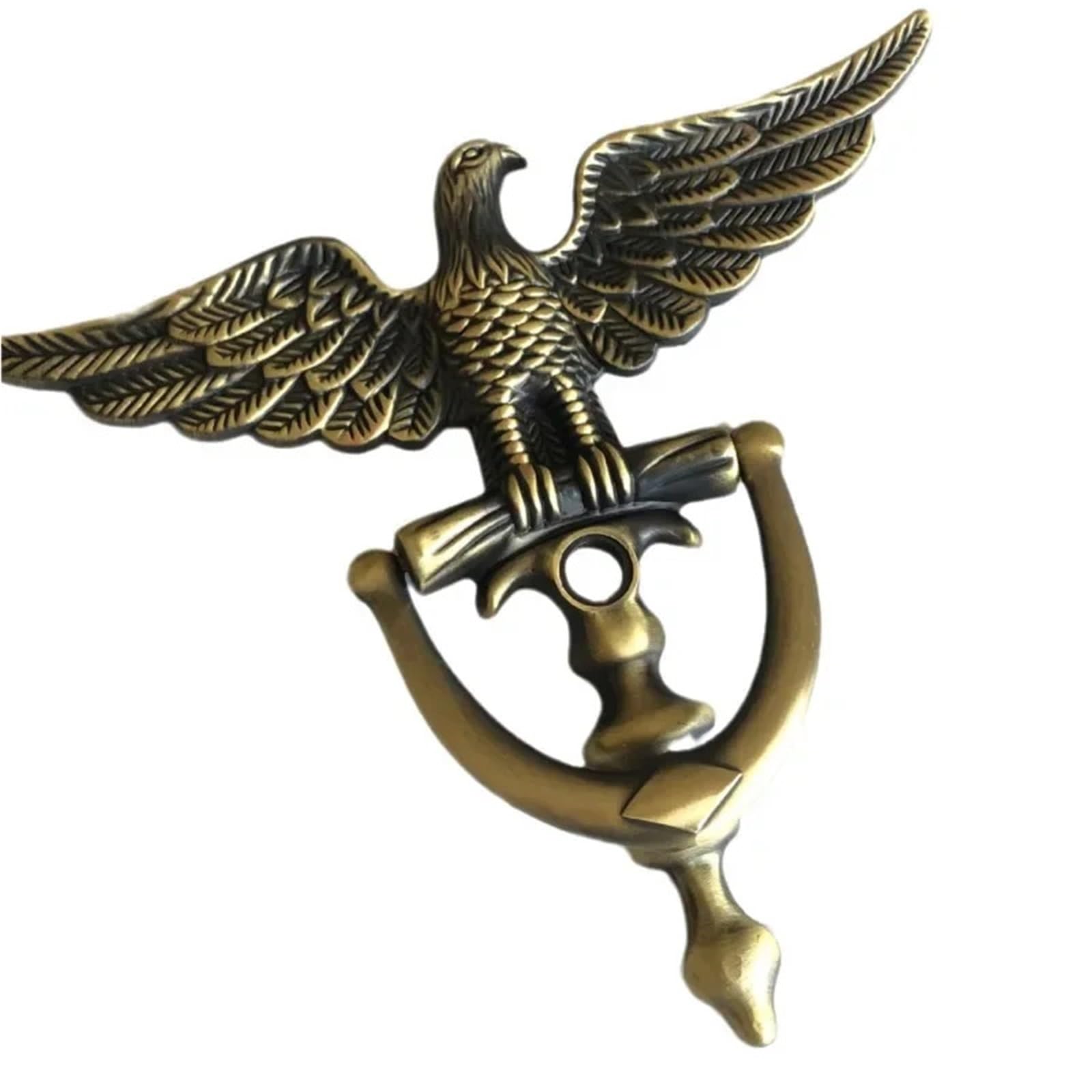 Knocker Door Handle Zinc Alloy Eagle Head Door Knocker Knockers Home Decor Ring Furniture Handle Hardware for Front Door