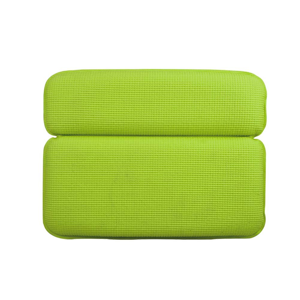 Luxury Hom Spa Bath Pillows with Strong Suction Cups for Bathtub, Hot Tub-Green