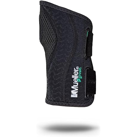 Mueller Green Fitted Wrist Brace: Enhanced Support for Left-Handed Individuals