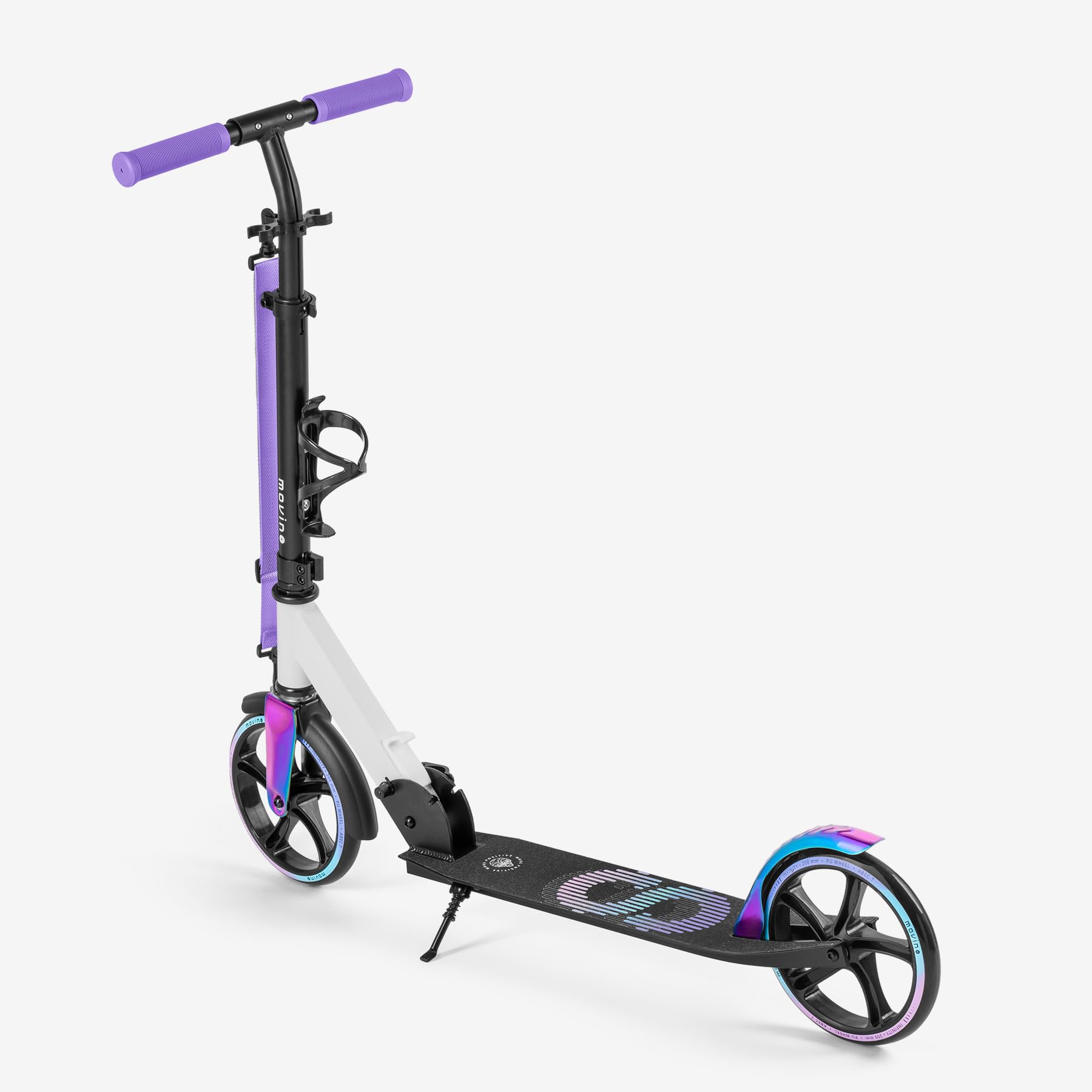 Movino Infinity Scooter Plegable Ruedas 200 mm Portabotellas Correa Transporte