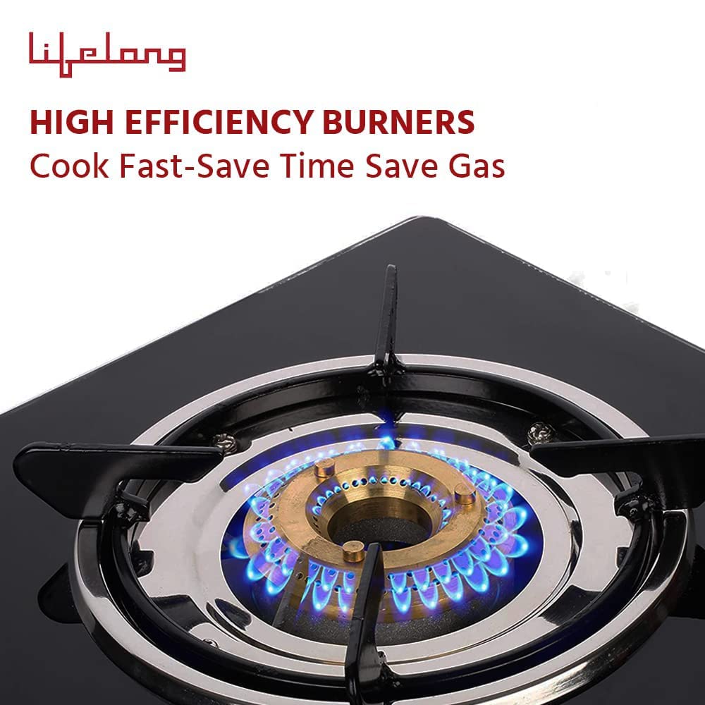 Buy Lifelong LLGS912 Automatic Ignition 2 Burner Gas Stove with 6mm