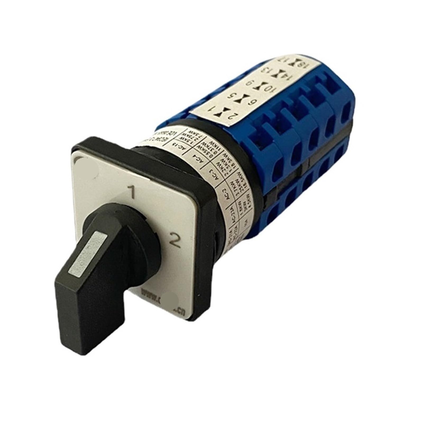 YWZVBSDCS LW26-10/5 Changeover Selector LW28 Series 2 Position 5 Poles 10A Dual Power Rotary Cam Switch(1-2 Position)