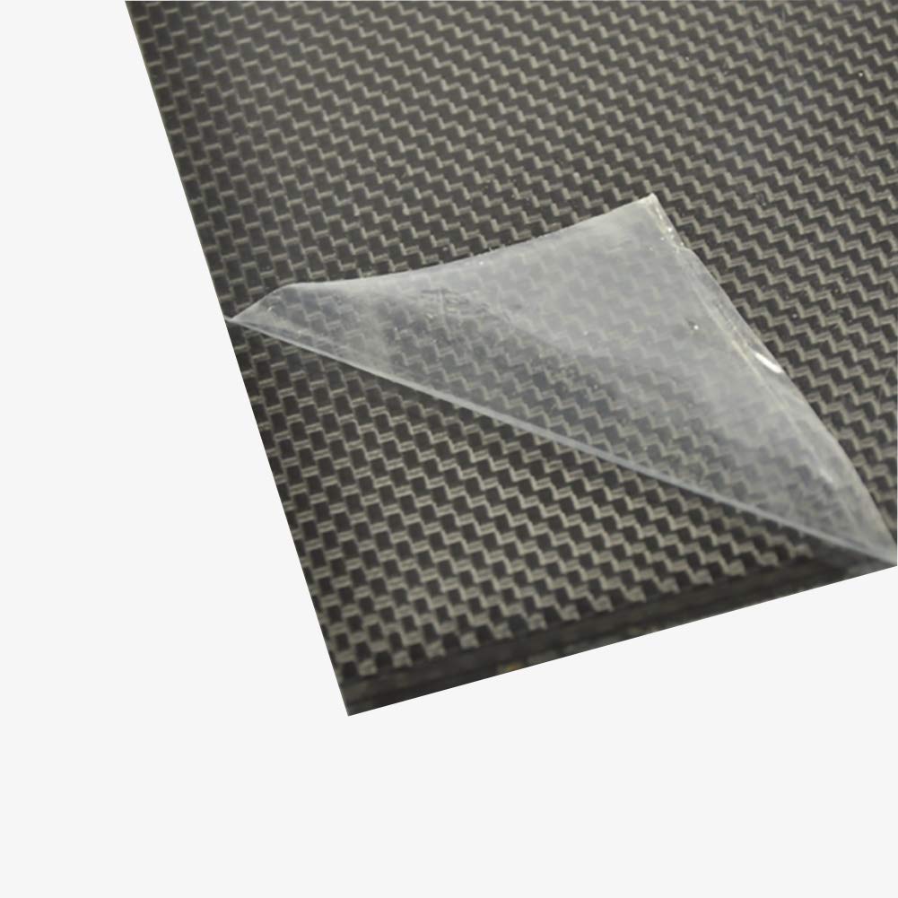 Carbon Fibre Sheets, 3K Carbon Fiber Pure Plate Weave Laminate Panel Sheet Board High Hardness Cuttable Surface Plain Glossy for RC Drone Frame Thickness:4.5mm(100mm*150mm)